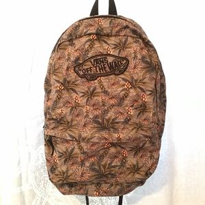 vans tropical print backpack